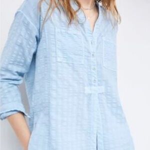 Pilcro light blue sea sucker tunic